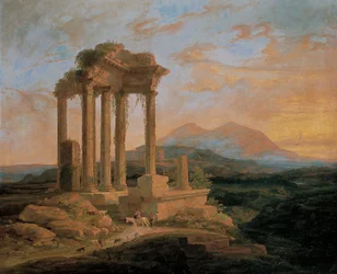 Paisagem com ruínas